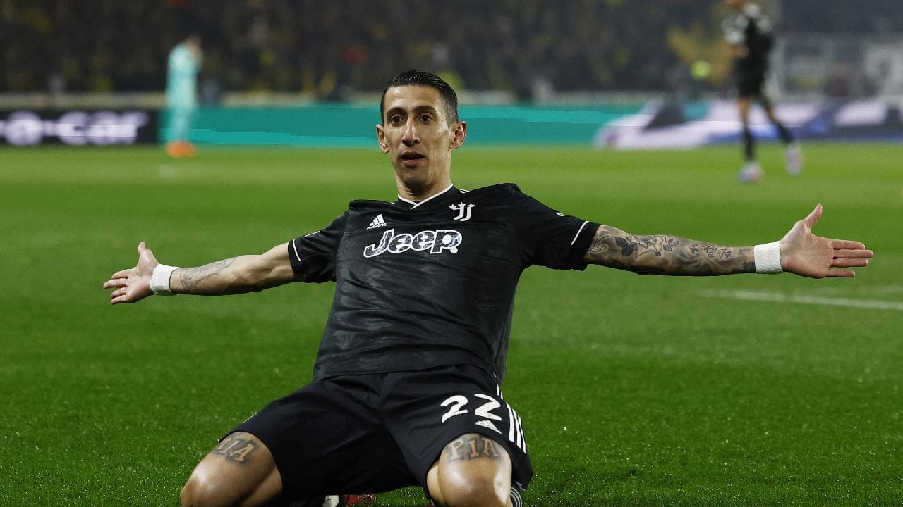 Juventus, il gol capolavoro di Di Maria contro il Nantes in Europa League