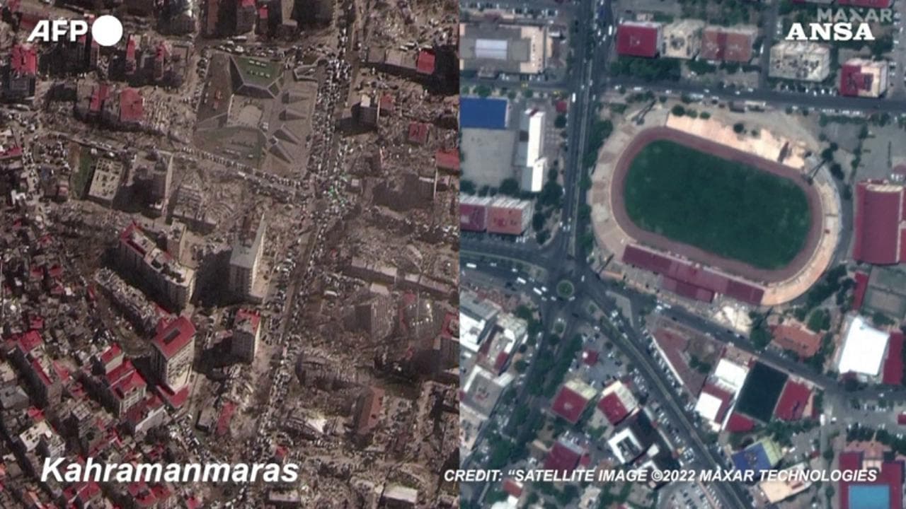 Terremoto in Turchia, le città di Antiochia e Kahramanmaras prima e dopo il sisma: le immagini dal satellite