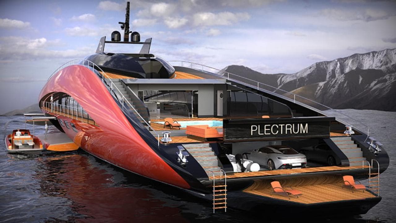 Il superyacht da 15mila cavalli ad idrogeno che vola sull'acqua a 140 km/h: "Plectrum" è impressionante