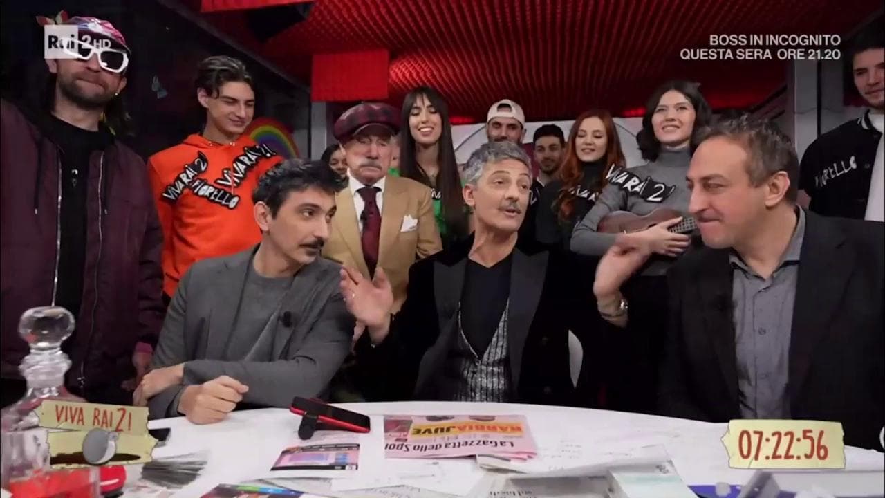 L’interista Fiorello con i tifosi della Juventus: “Le plusvalenze? Qui il più pulito ha la rogna"