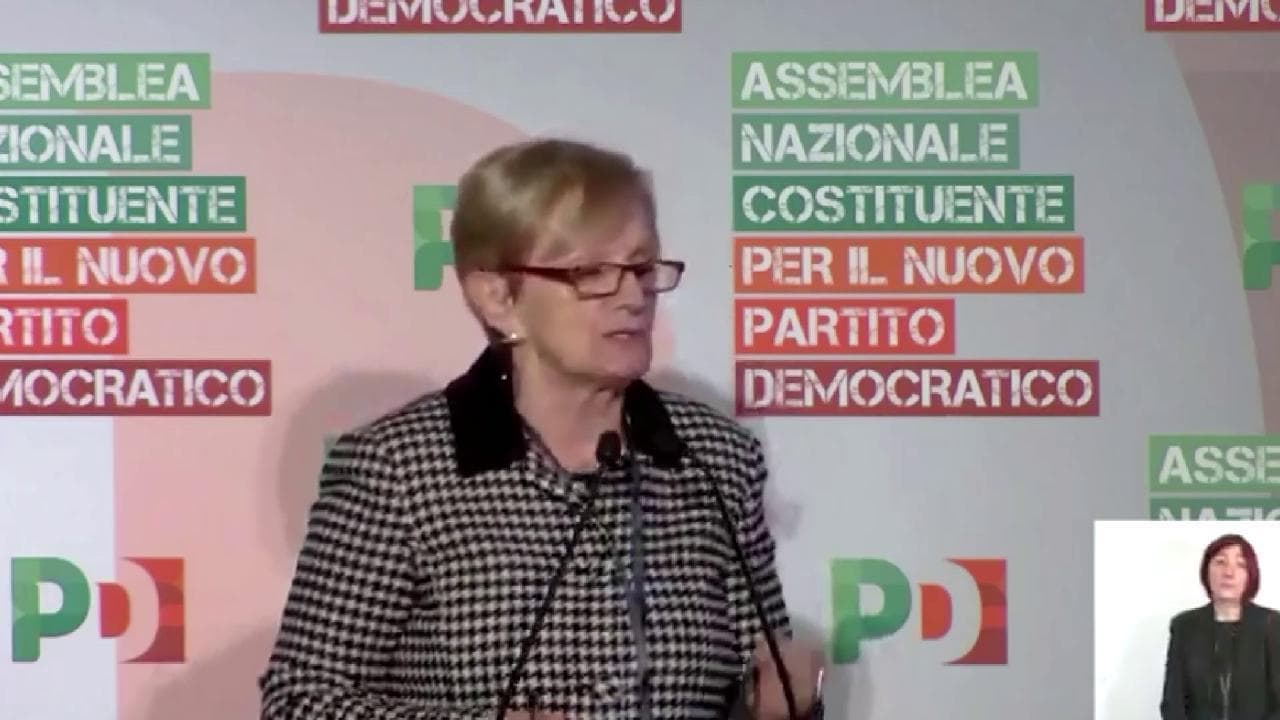 Pd, Livia Turco si commuove: "Contenta che i compagni di Articolo 1 siano di nuovo qui"