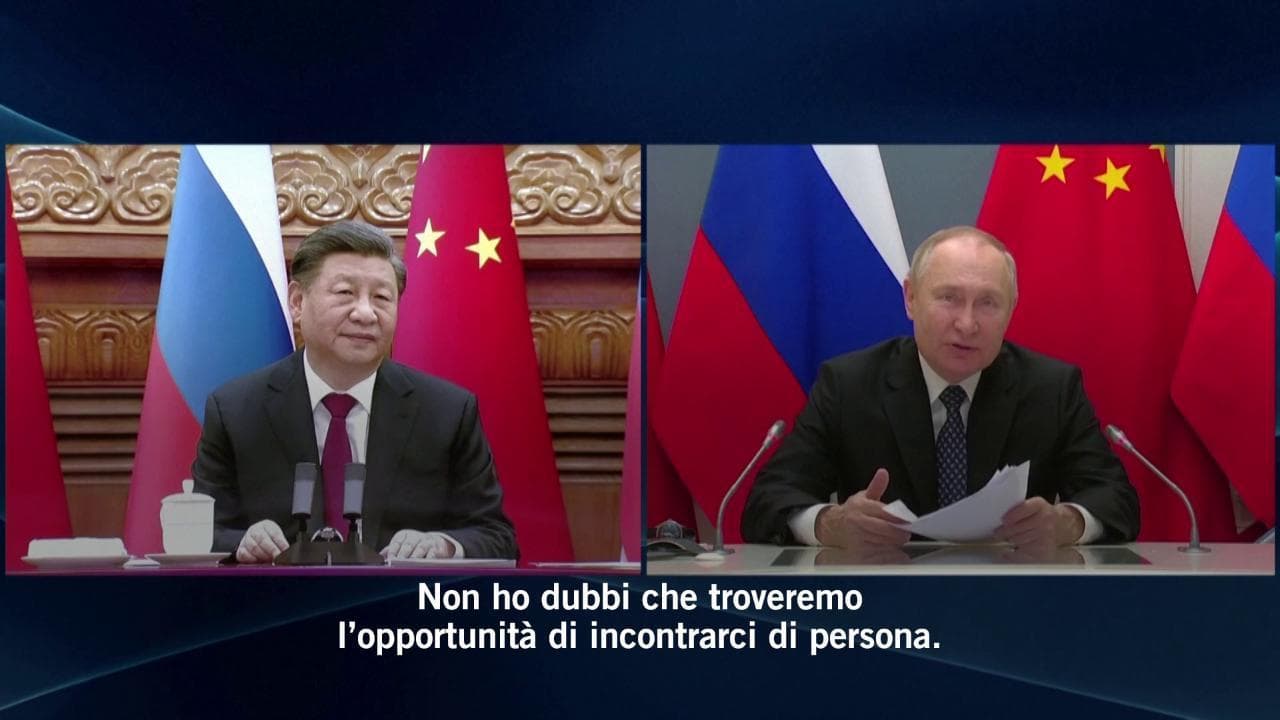 Putin e Xi-Jinping, incontro in streaming: "Caro amico ti aspetto a Mosca, rafforziamo collaborazione militare"