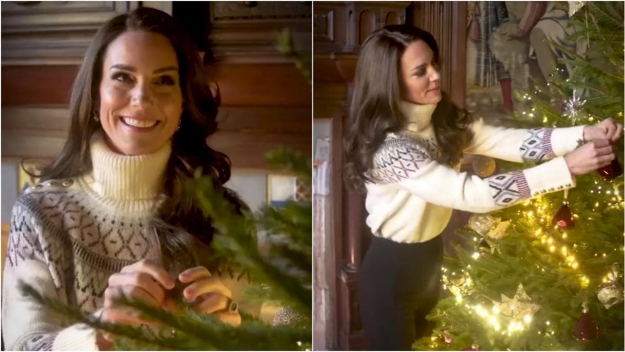 La principessa del Galles dà gli ultimi ritocchi all'albero di Natale