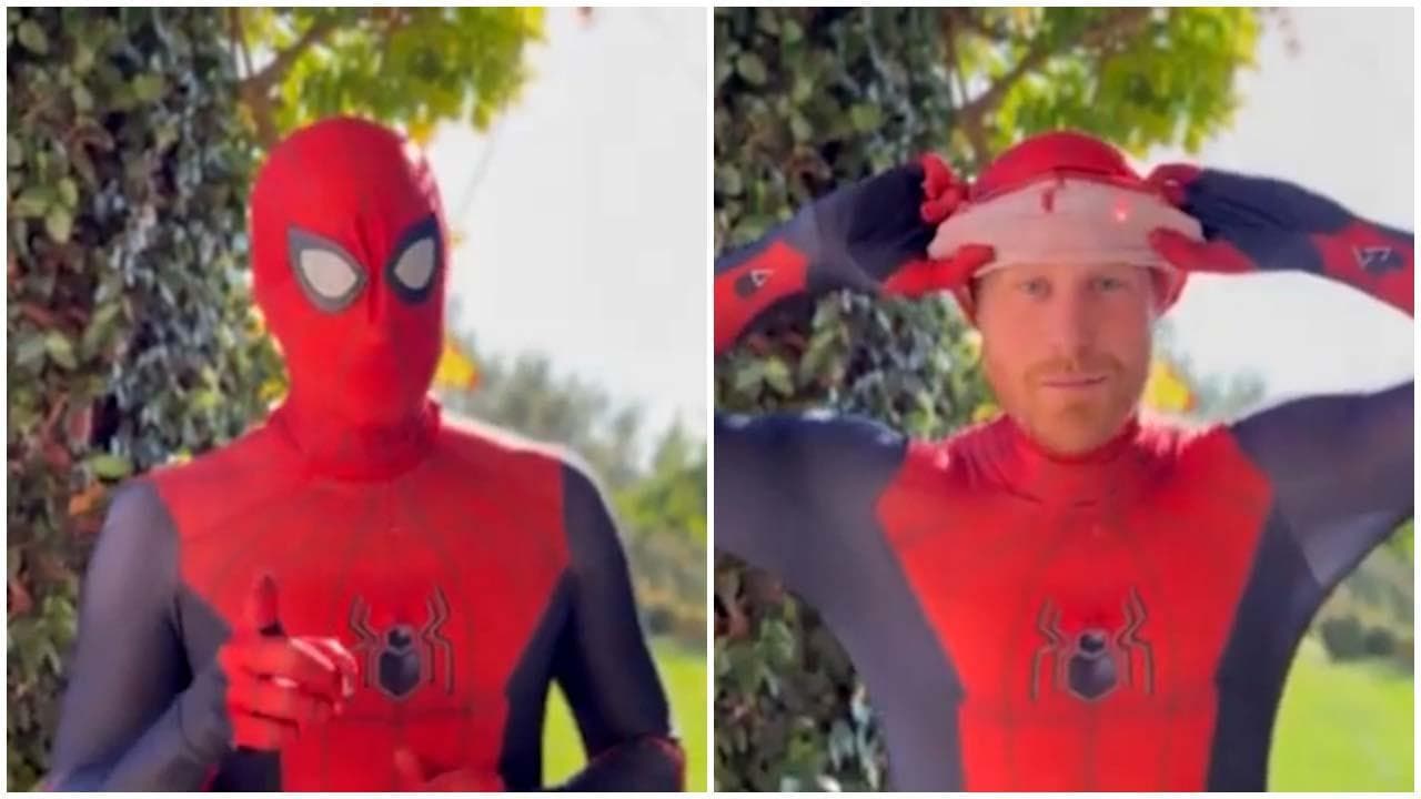 Per Natale il principe Harry diventa Spiderman: il messaggio per i bimbi dei soldati morti in servizio