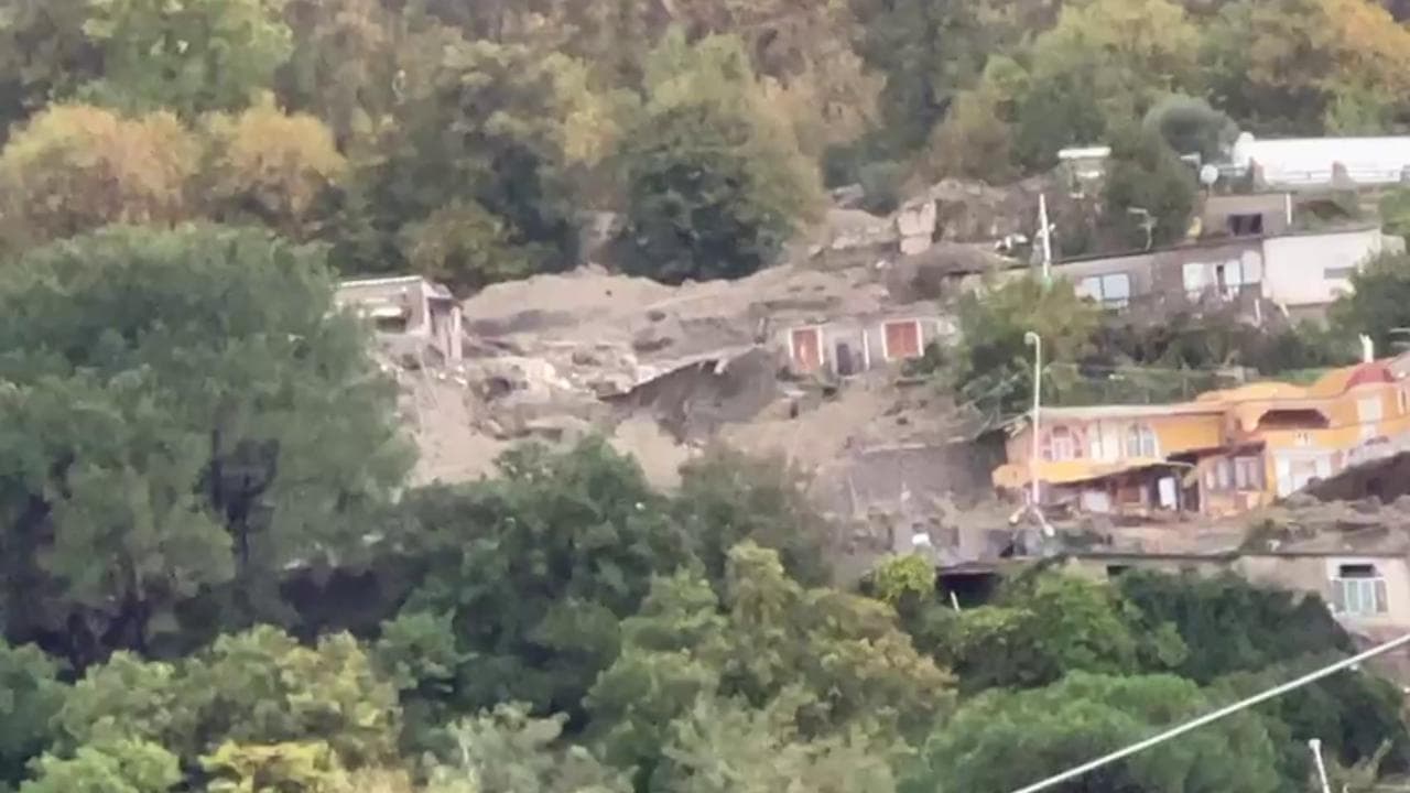 Ischia, il fronte della frana
