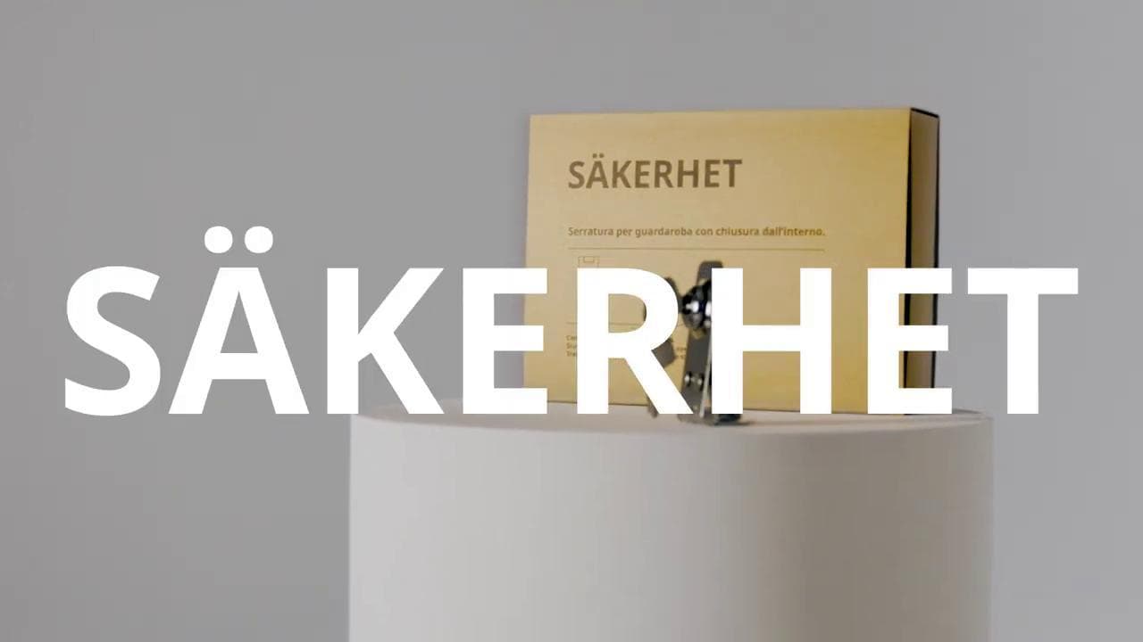 Ikea crea SAKERHET, la serratura con cui ci si può chiudere nell'armadio dall'interno: lo spot è choc