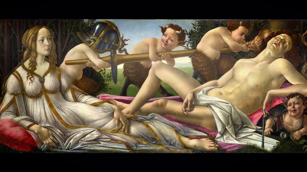 'Botticelli e Firenze' il doc al cinema - clip in anteprima: Venere e Marte