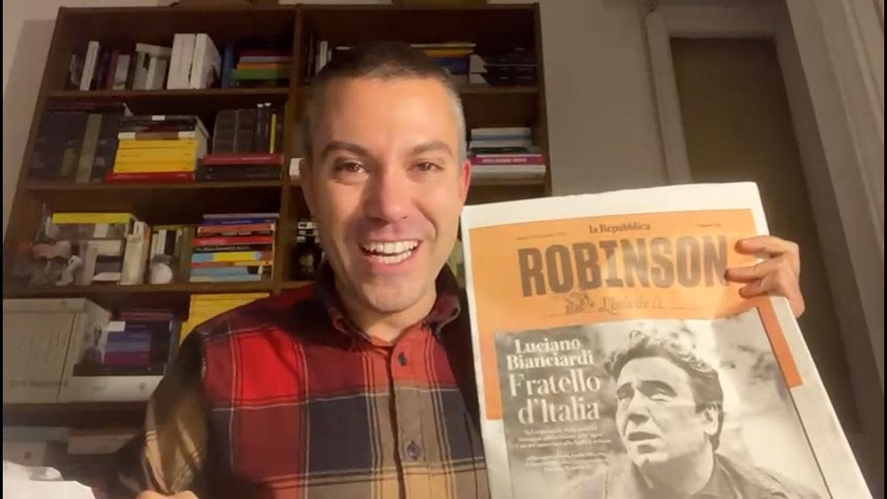 Saverio Raimondo e il nuovo Robinson: "Grazie a Monica Bellucci per aver scelto me"