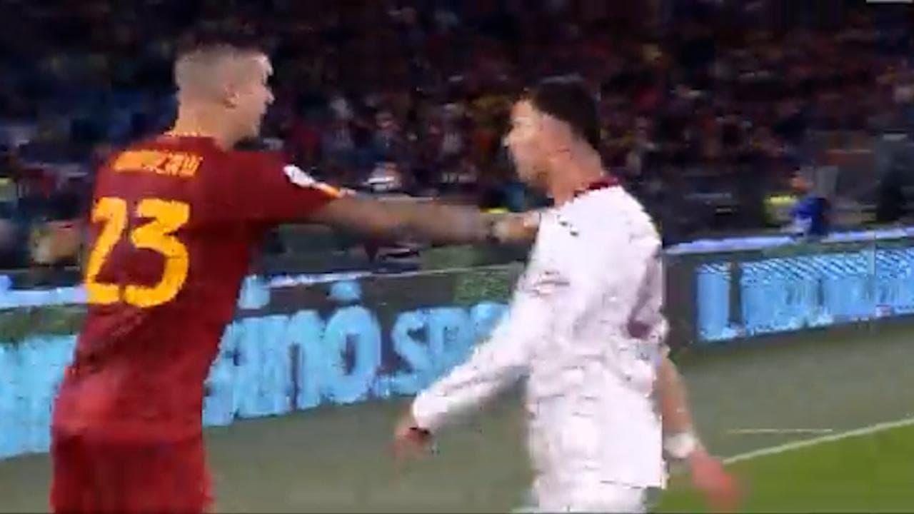 Roma-Torino, il gestaccio di Radonjic a Mancini nei minuti finali