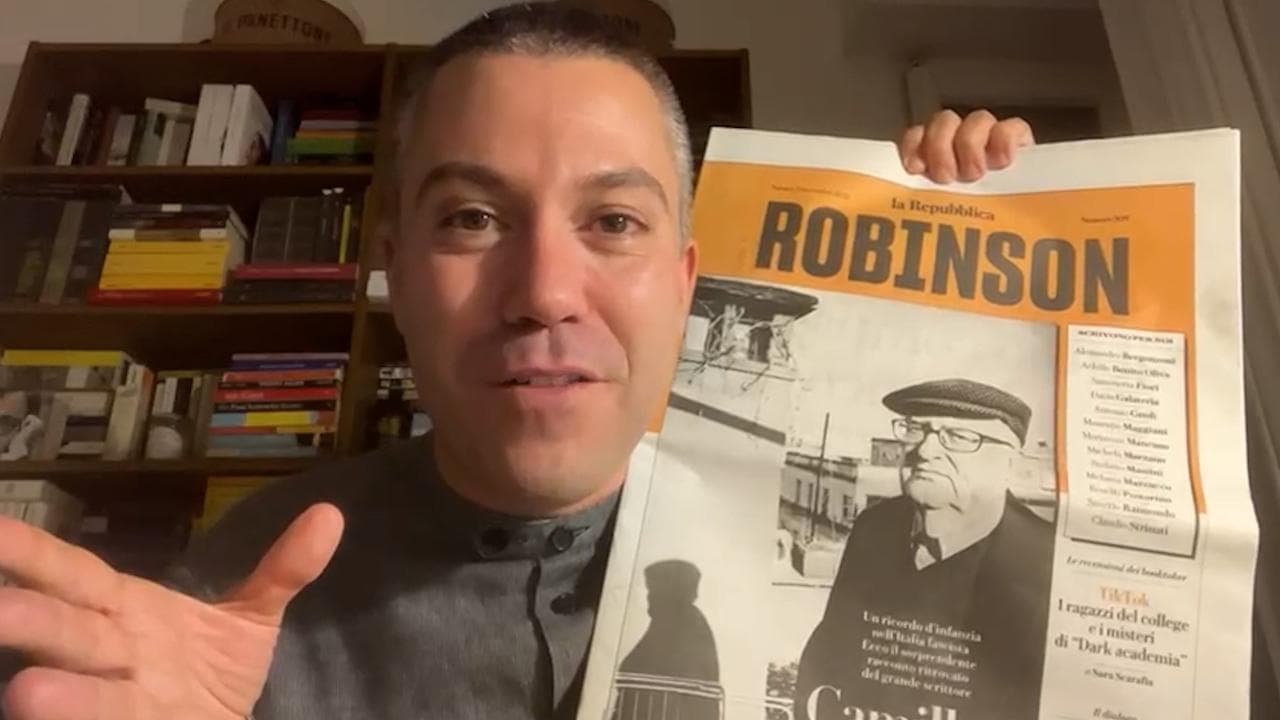 Saverio Raimondo: "Non lasciate niente di scritto in giro, state attenti a Robinson!"