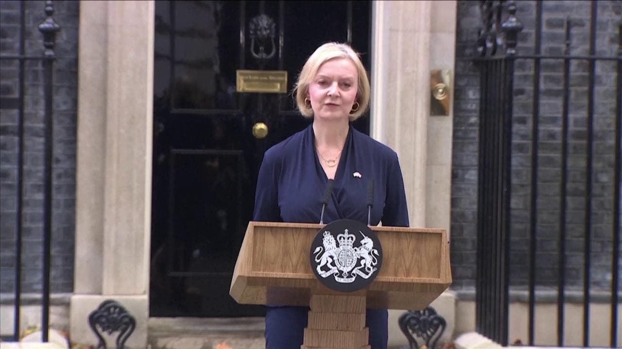 Gran Bretagna, la premier Liz Truss: "Mi dimetto"