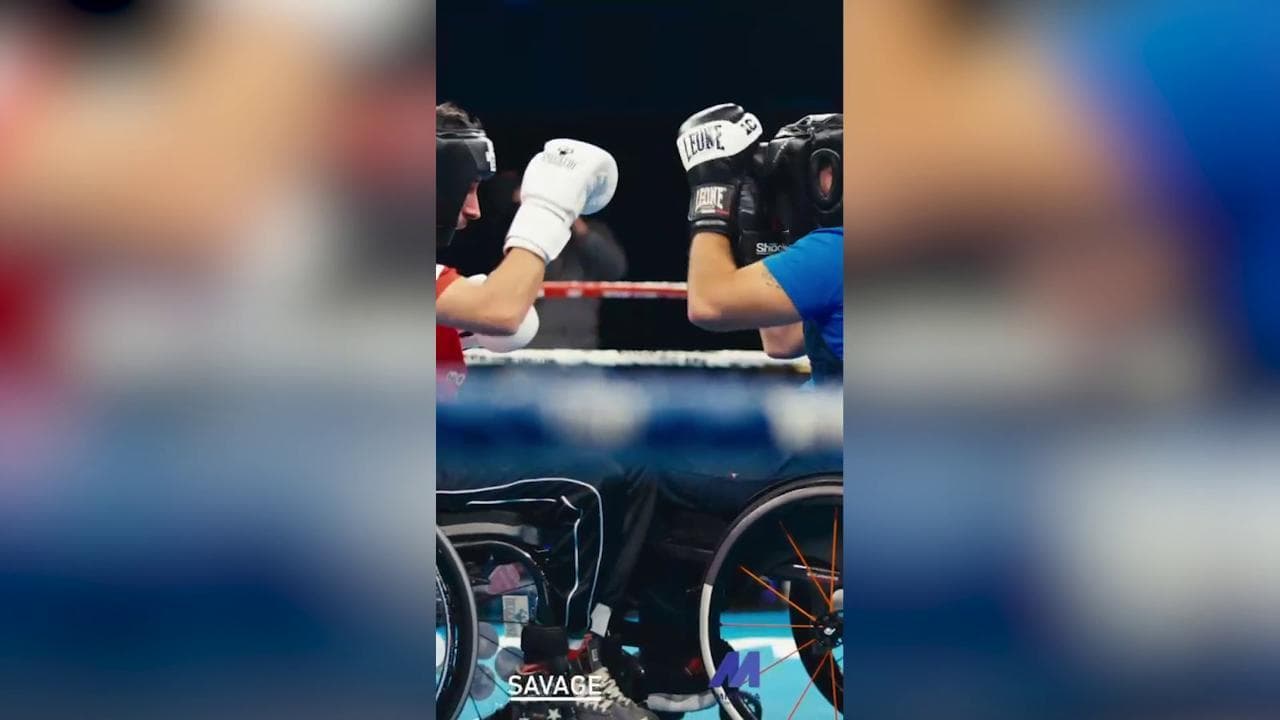 A Monza prima esibizione in Italia di boxe in carrozzina