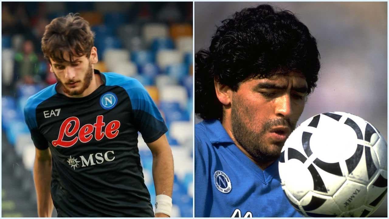 Napoli, Kvaratskhelia come Maradona: il georgiano si riscalda sulle note di "Live is life"