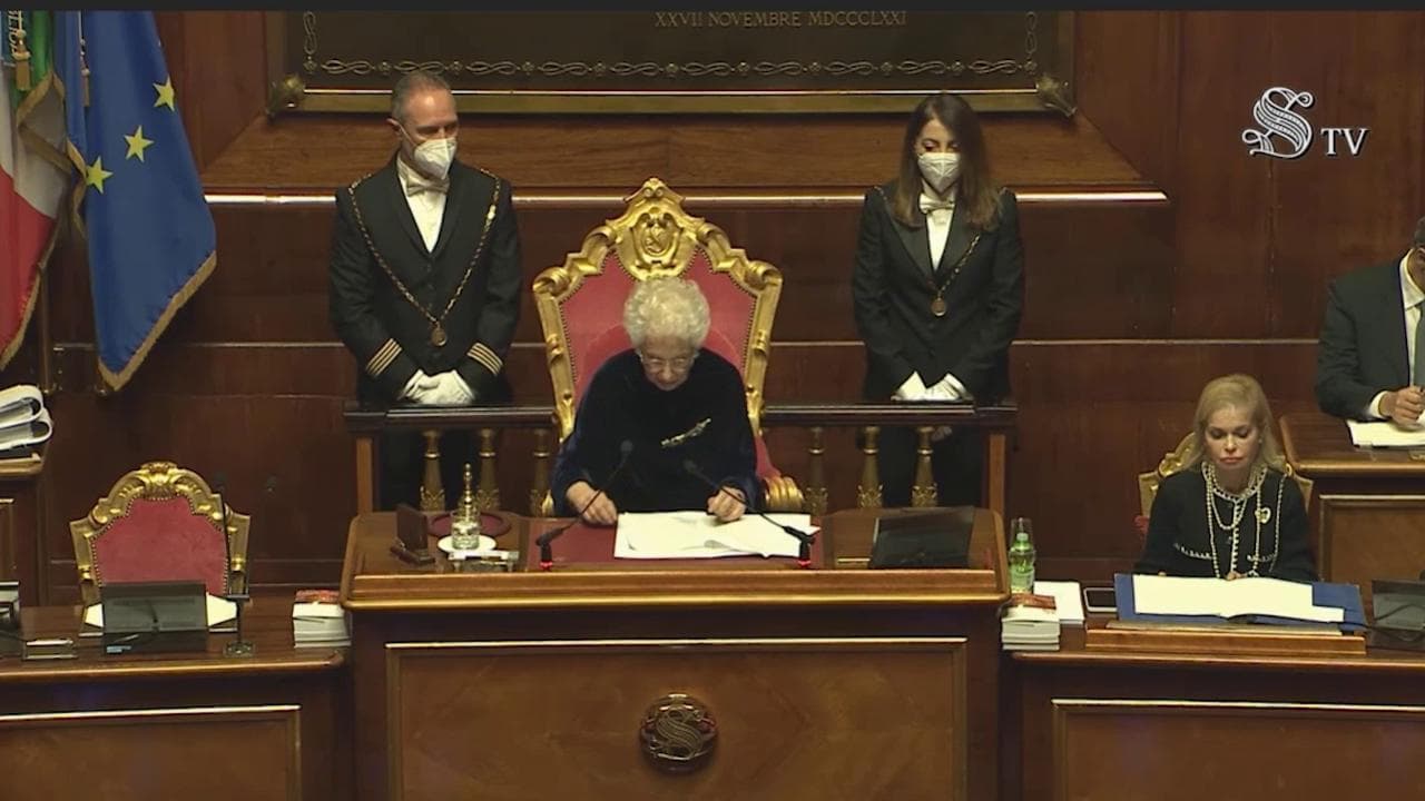 Senato, Segre: "Tocca a me presiedere, l'anniversario della marcia su Roma è una vertigine"