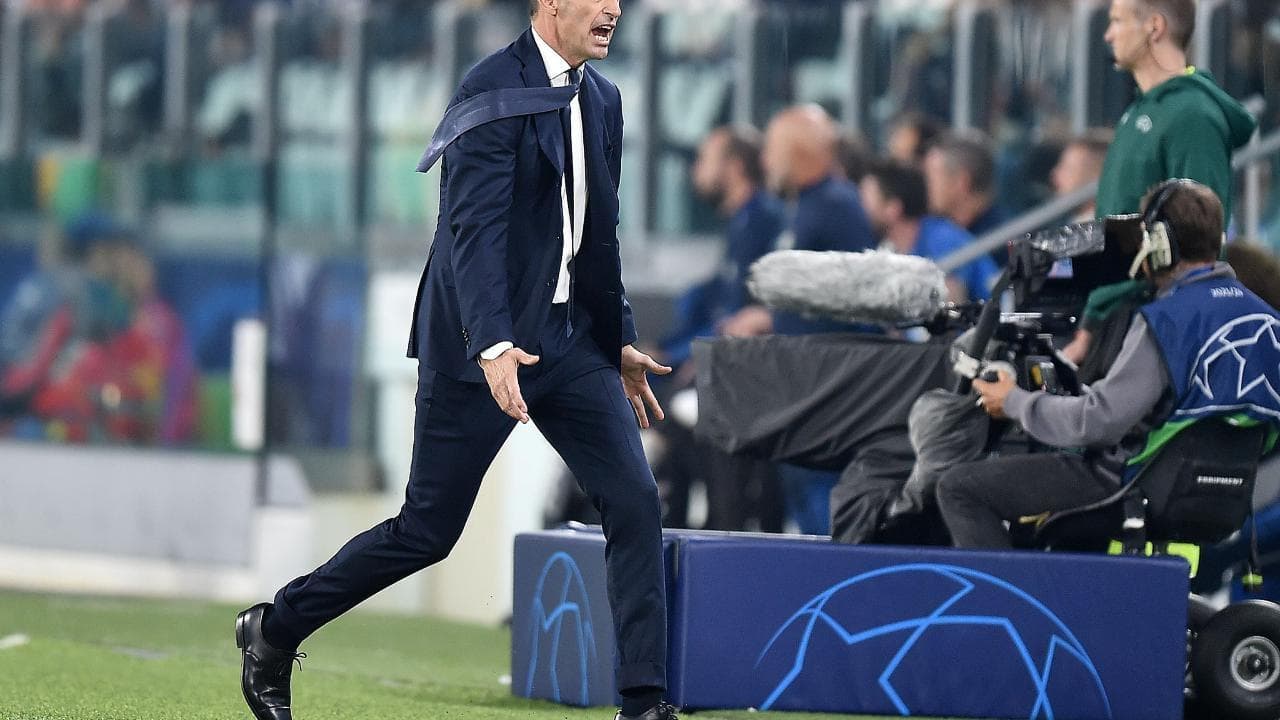 Juventus, Allegri: "Subito tutti in ritiro. Il primo tempo col Maccabi è stato inaccettabile"