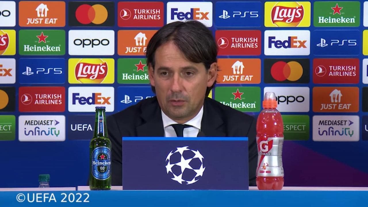 Champions League, Inzaghi: "Abbiamo fatto un'ottima partita contro un avversario molto forte"
