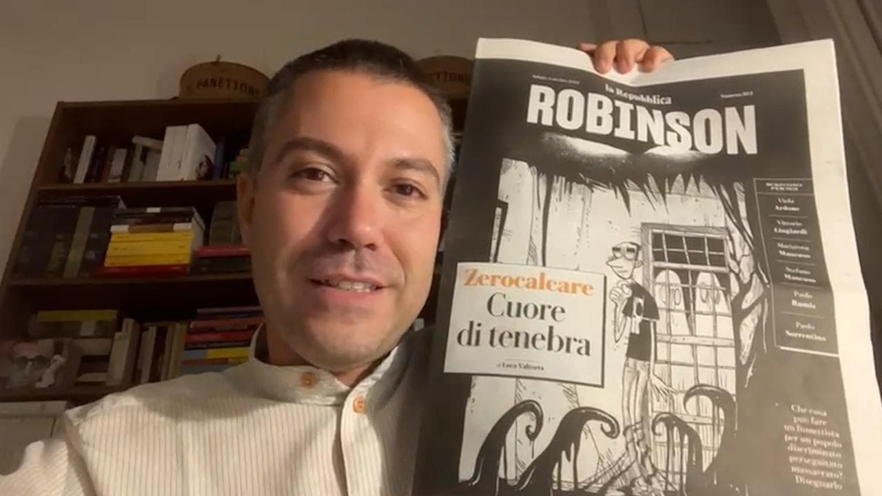 Saverio Raimondo: "Un sacco di nero su Robinson, ecco perché"