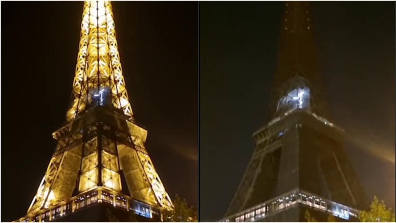 Parigi, la Torre Eiffel spegne le luci in omaggio alla regina Elisabetta II