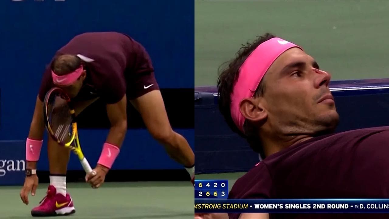 Us Open, Nadal più forte degli imprevisti: l''auto-racchettata' sul naso non gli impedisce di battere Fognini