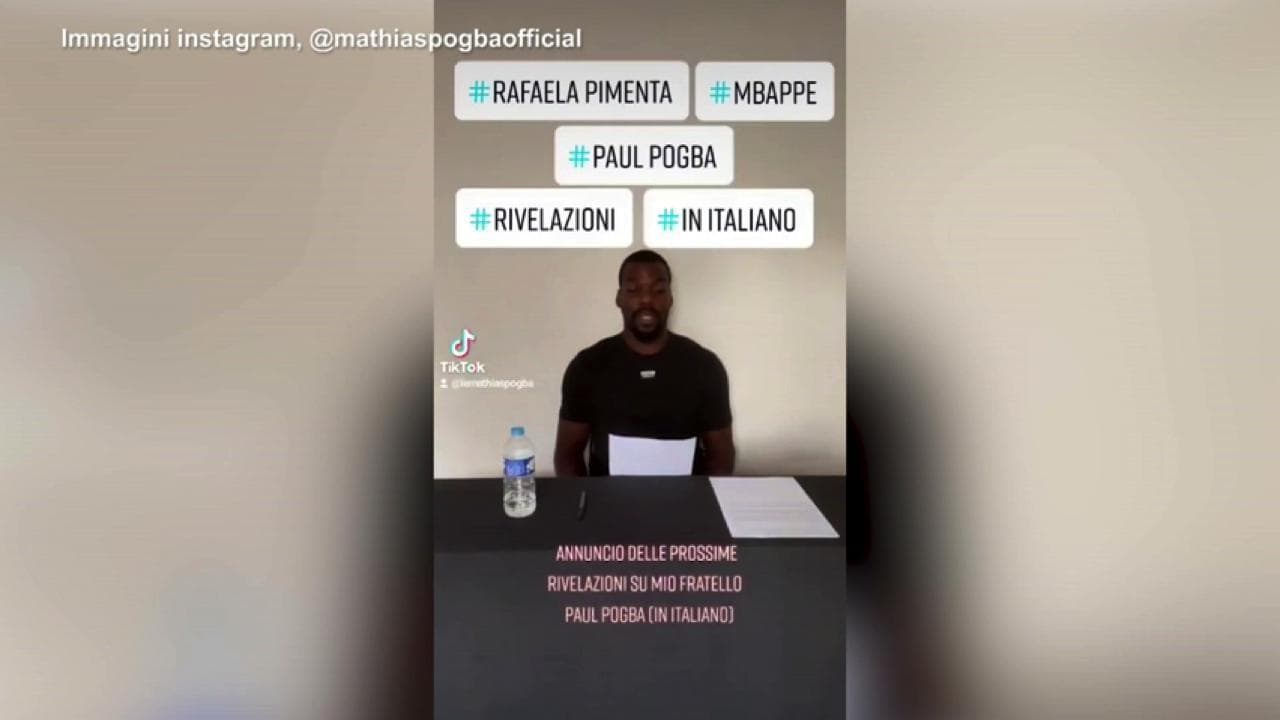 Calcio, Mathias Pogba annuncia in un video rivelazioni sul fratello Paul: il centrocampista lo denuncia