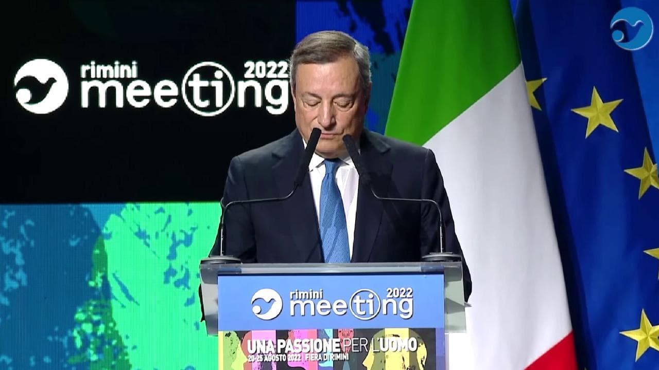 Draghi: "L'Italia ce la farà con qualsiasi Governo". E invita gli italiani ad andare a votare