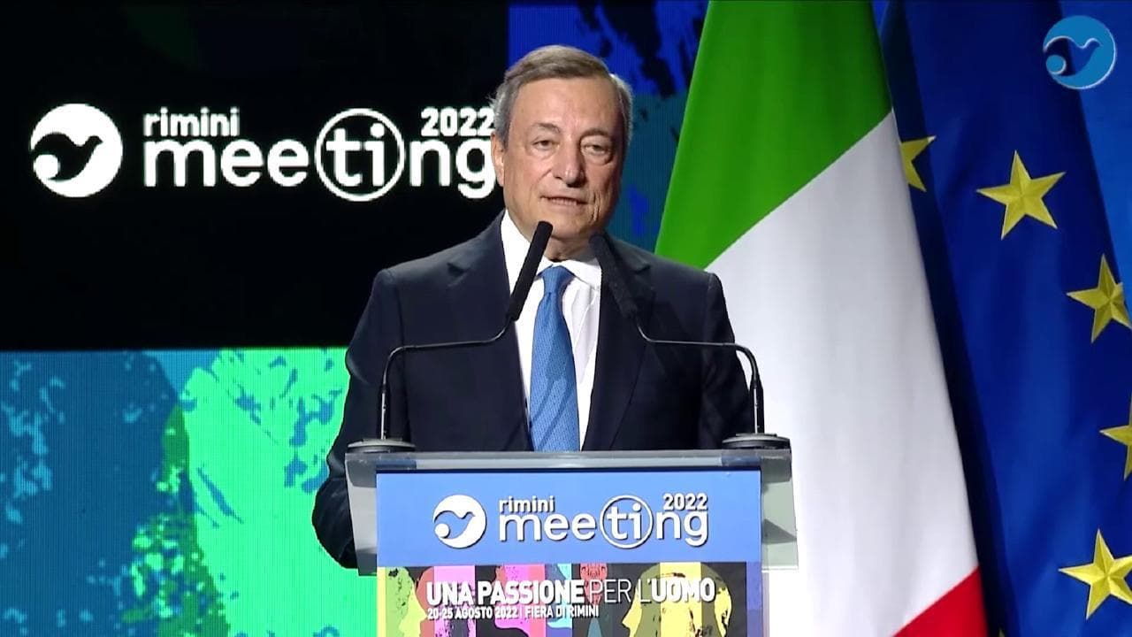 Draghi: "Italia non è forte se fa da sola: protezionismo e isolazionismo sono contro l'interesse nazionale"