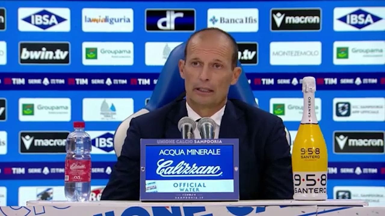 Juventus, Allegri: "Peccato non aver vinto, ma intanto non abbiamo preso gol"