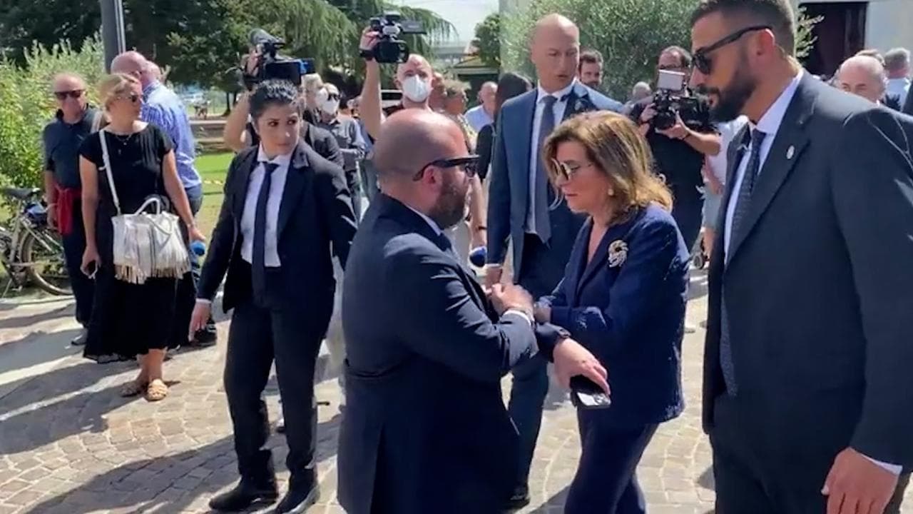 I funerali di Niccolò Ghedini: presenti Casellati, Tajani e i vertici di Forza Italia