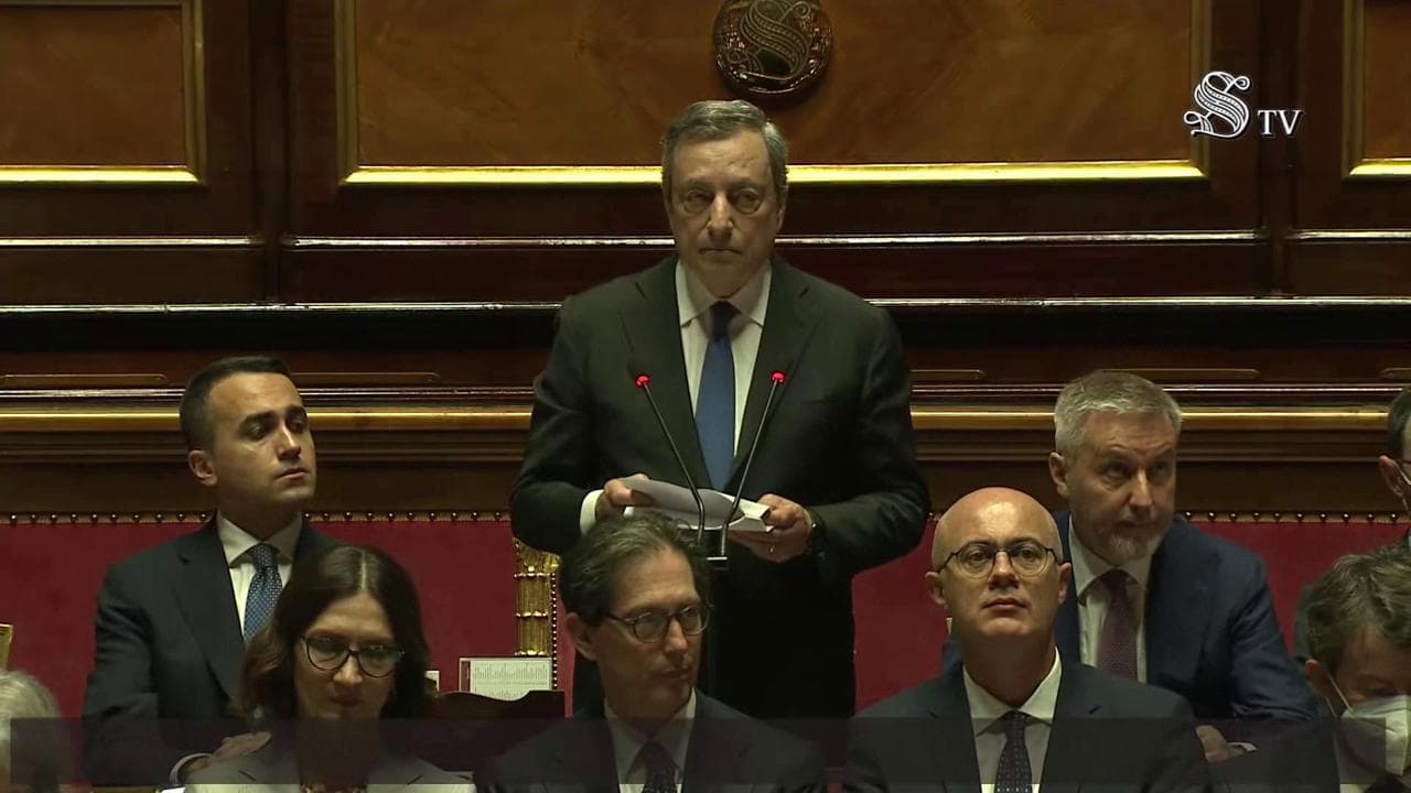 Draghi in Senato: "Dobbiamo tenere le mafie lontane dal Pnrr". Poi l'omaggio a Falcone e Borsellino
