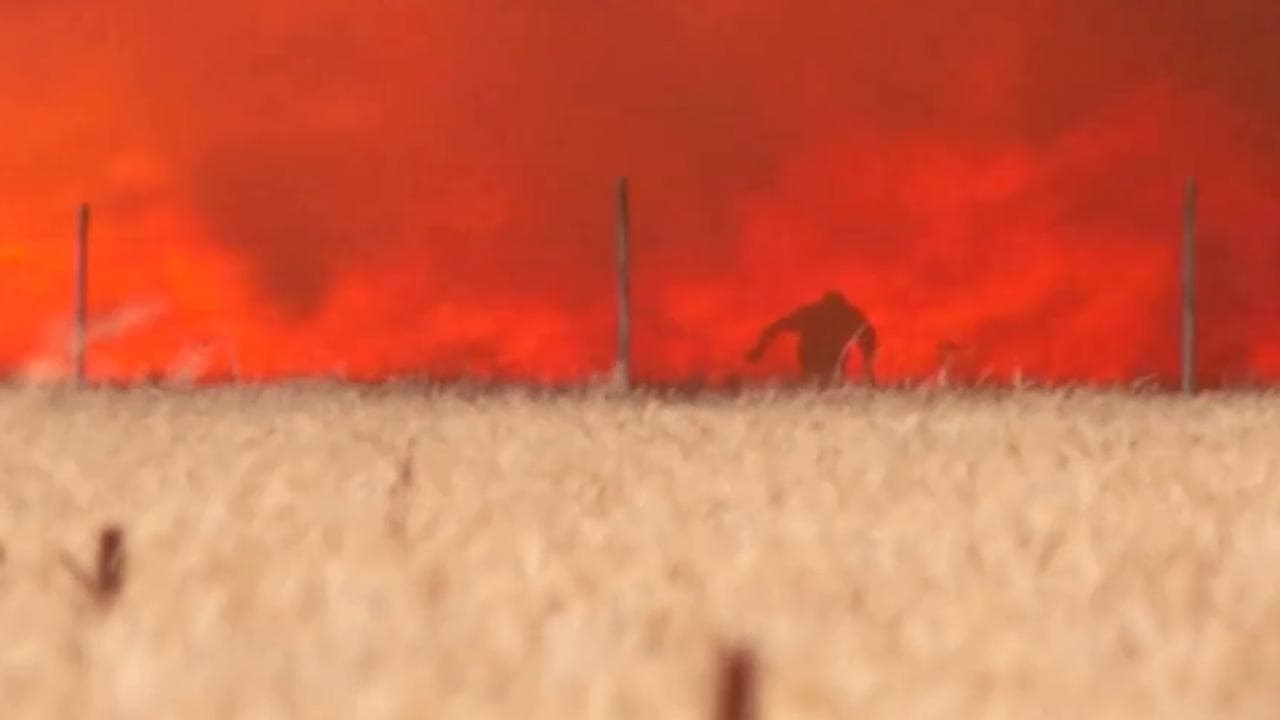 Spagna, sfugge per un pelo alle fiamme: l'agricoltore nel campo, l'incendio rapidissimo lo accerchia