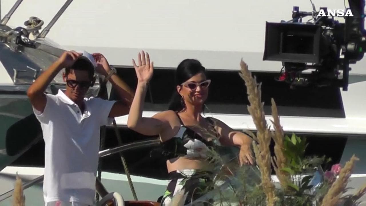 Katy Perry a Capri con Paolo Sorrentino: i primi ciak dello spot d'autore