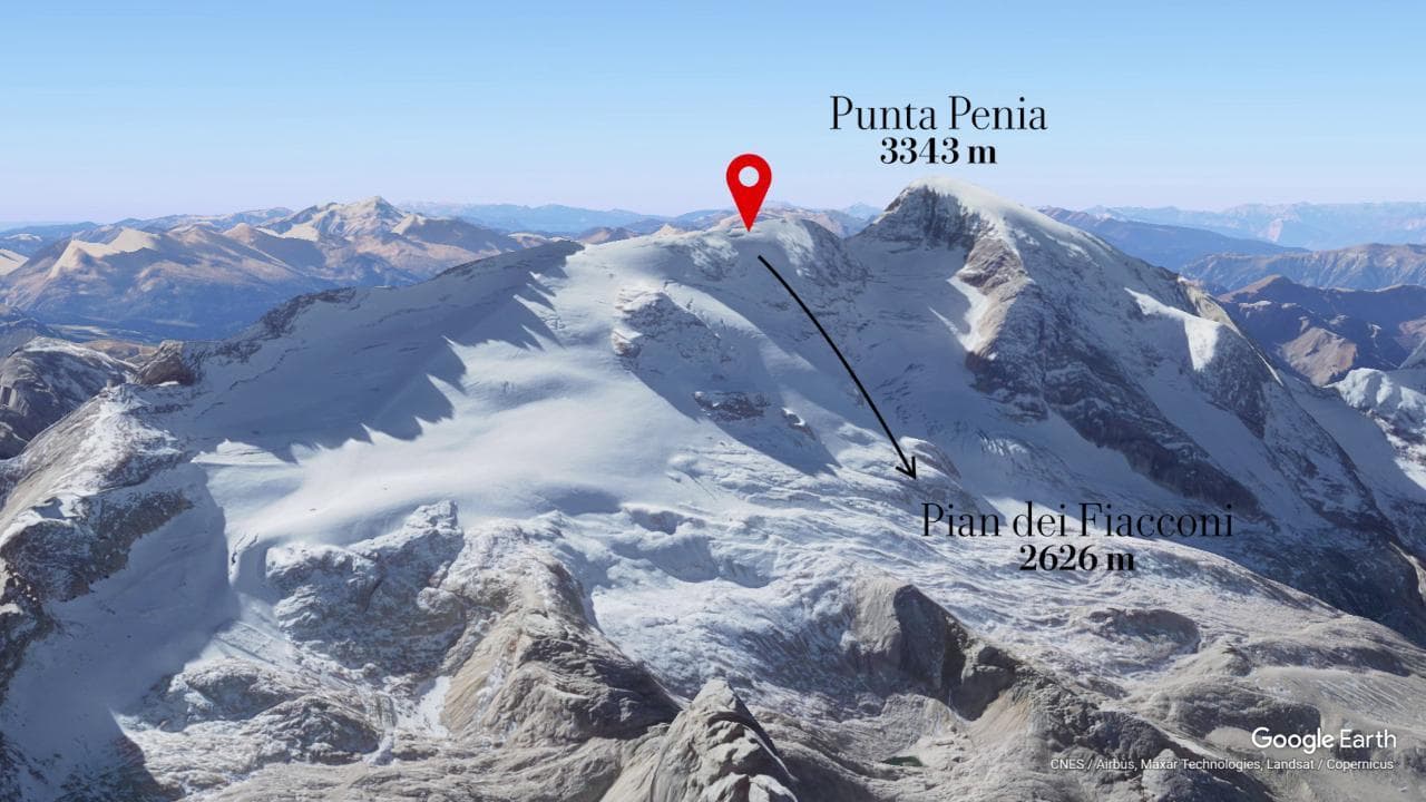 Crollo sulla Marmolada, la videoricostruzione della tragedia