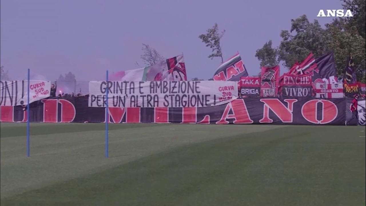 Milan, primo allenamento dela stagione per i campioni d'Italia