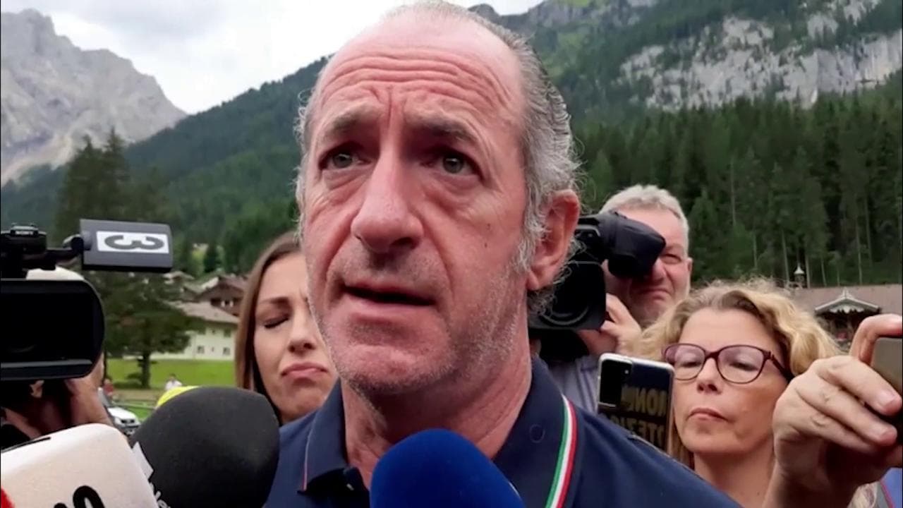 Marmolada, Zaia: "Qualcosa di mai accaduto in Veneto, speravamo che si salvassero più persone"