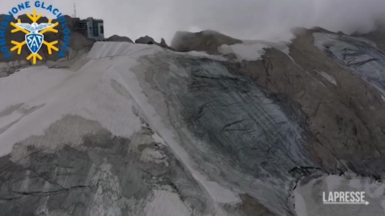 Ghiacciaio della Marmolada, il video della zona del crollo il giorno prima