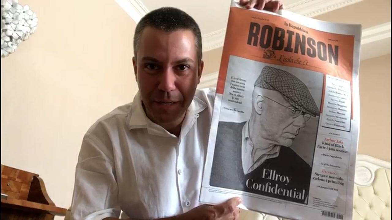 Saverio Raimondo: "Ellroy raccontato da Robinson, un giornale che prende bustarelle (ma vuote)"