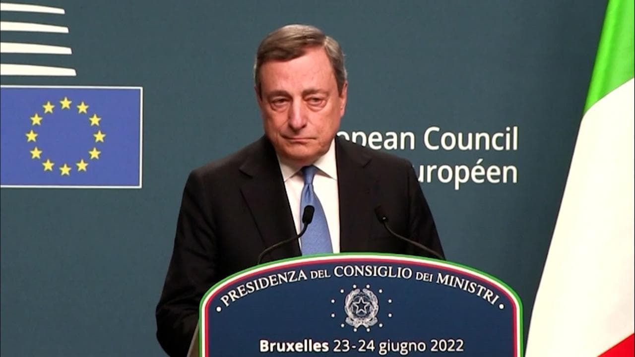 Consiglio Europeo, Draghi: "Altri fornitori di gas in sostituzione di quelli russi"