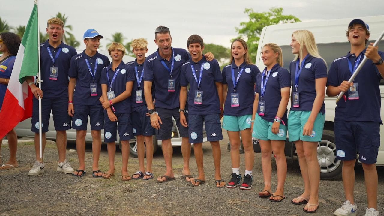 La nazionale italiana Junior al mondiale Isa 2022 in Salvador