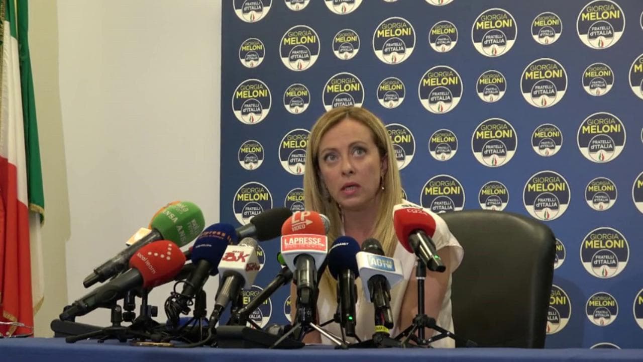 Amministrative 2022, Meloni: "M5S non esiste più, bisogna interrogarsi se Draghi debba continuare"