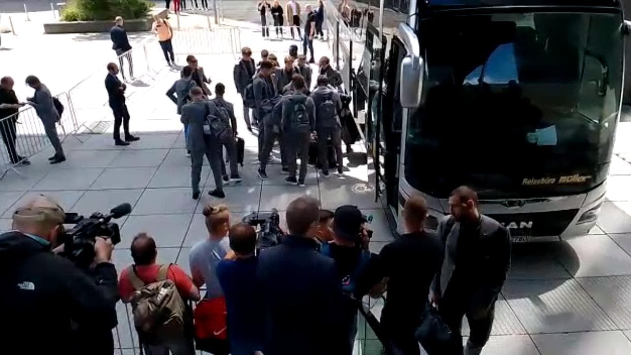 Germania-Italia, l'arrivo degli azzurri a Moenchengladbach per la partita della Nations League
