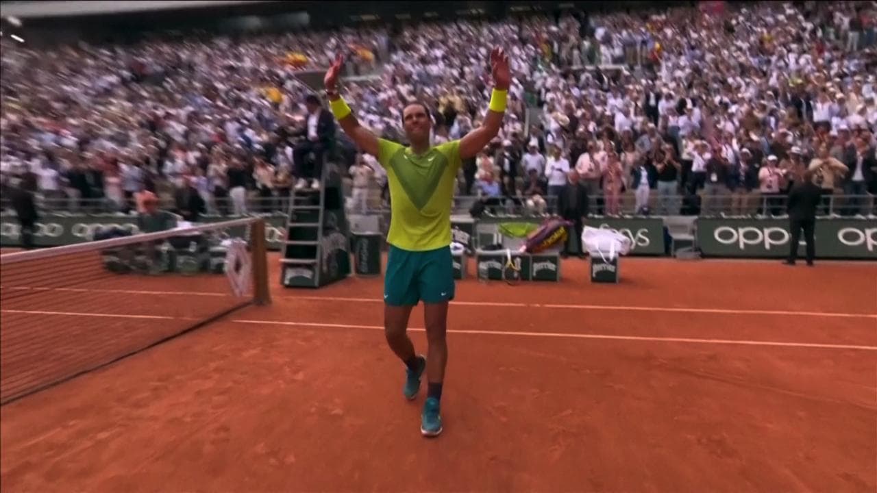 Il match point con cui Nadal ha vinto il suo 14° Roland Garros