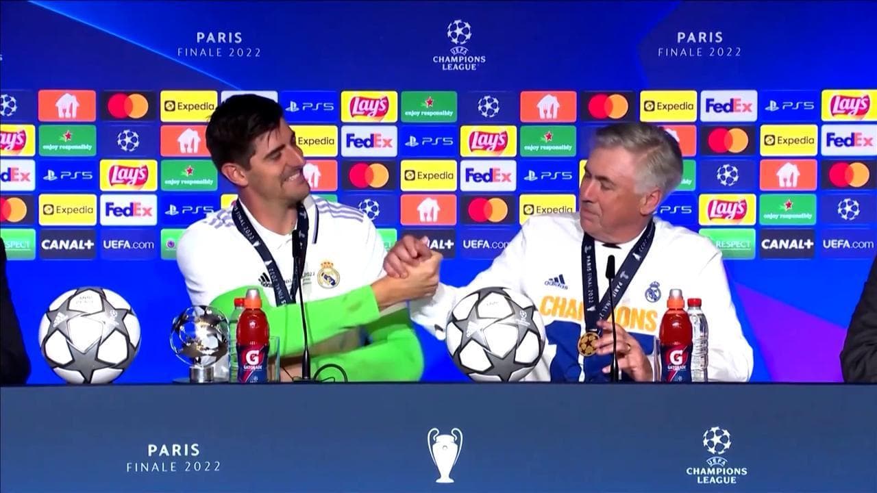 Champions, Ancelotti: "Ho detto al portiere Courtois: ti porto in finale, poi la coppa la vinci tu"