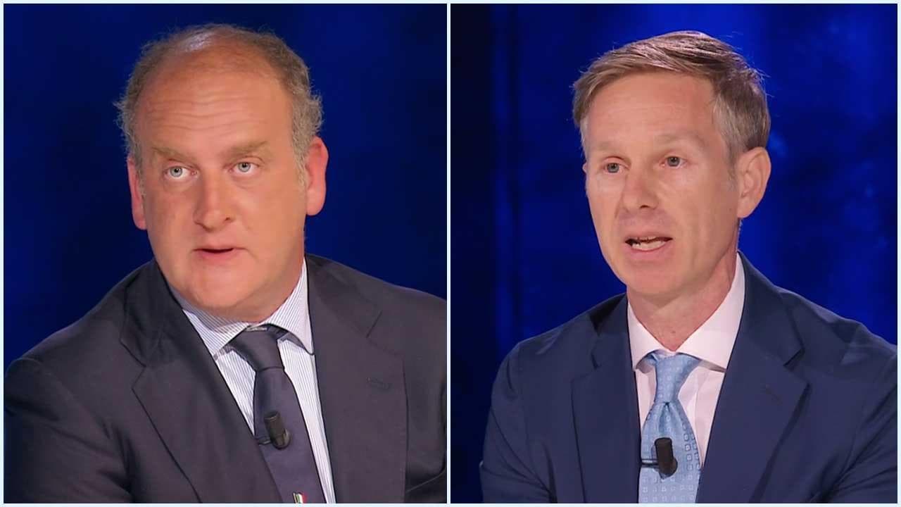Cartabianca, lite Ruggieri-Orsini sulle armi all'Ucraina: "Mitomane". "Povero cretino"