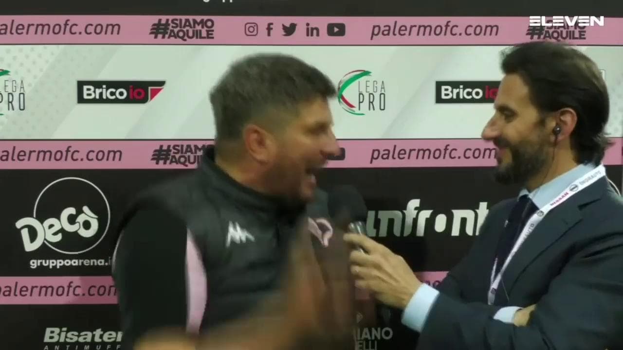 Calcio, il tecnico del Palermo Silvio Baldini scatenato: "Vincere o perdere? Non mi frega un c...."