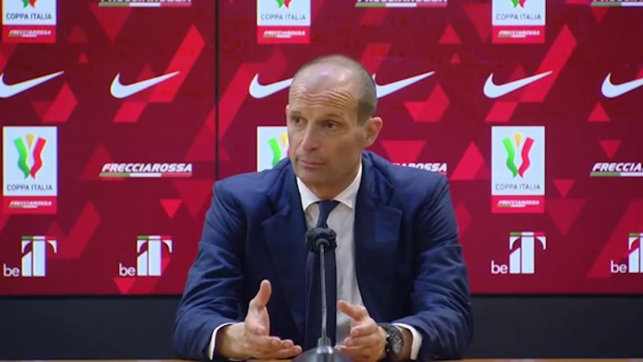 Coppa Italia, il tecnico juventino Allegri: "L'espulsione? Ho reagito a una pedata di un interista"