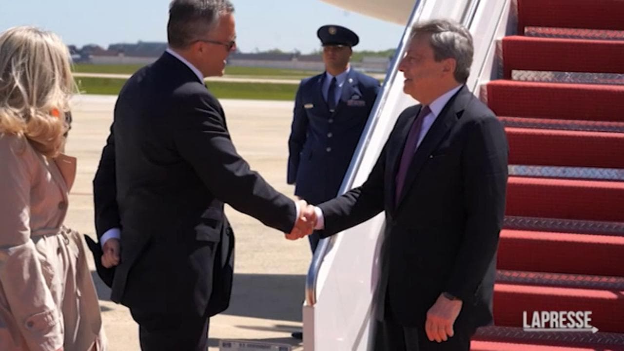 Italia-Usa, il presidente Draghi arriva a Washington
