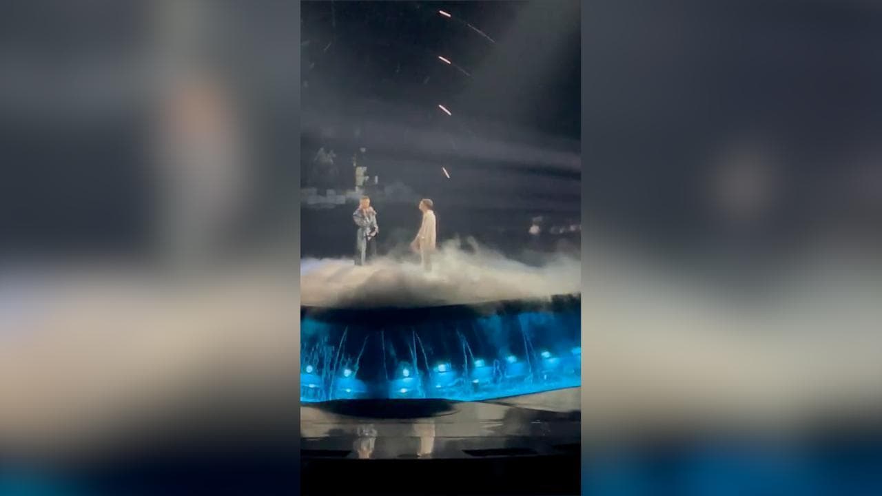Blanco e Mahmood eseguono "Brividi" alle prove generali dell'Eurovision