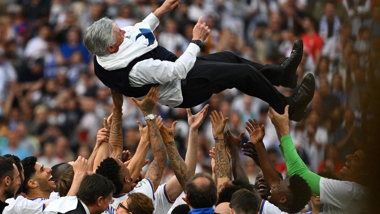 Ancelotti vince la Liga col Real Madrid. È record: ha trionfato nei 5 maggiori campionati d'Europa