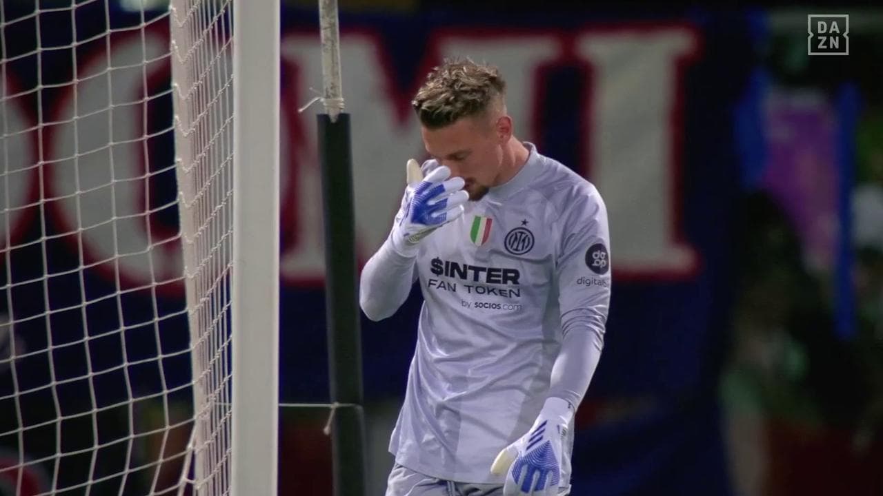 Inter, la papera di Radu a Bologna che può costare lo scudetto ai nerazzurri