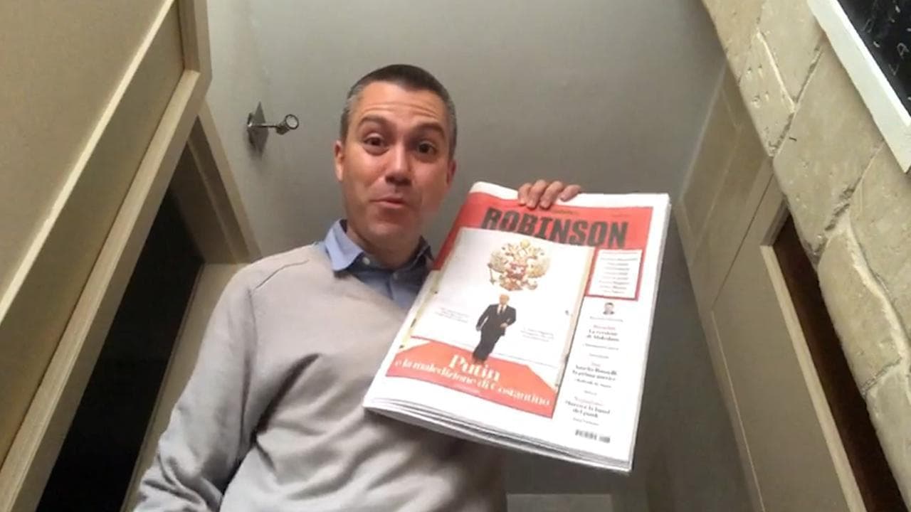 Saverio Raimondo: "Nel nuovo numero di Robinson Putin è ovunque, ma state tranquilli"